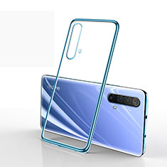 Coque Ultra Fine TPU Souple Housse Etui Transparente H01 pour Realme X50t 5G Bleu