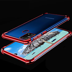 Coque Ultra Fine TPU Souple Housse Etui Transparente H01 pour Samsung Galaxy M31 Prime Edition Rouge