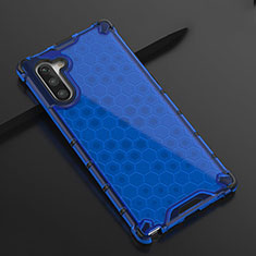 Coque Ultra Fine TPU Souple Housse Etui Transparente H01 pour Samsung Galaxy Note 10 5G Bleu