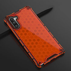 Coque Ultra Fine TPU Souple Housse Etui Transparente H01 pour Samsung Galaxy Note 10 5G Rouge