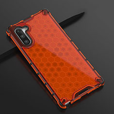 Coque Ultra Fine TPU Souple Housse Etui Transparente H01 pour Samsung Galaxy Note 10 Rouge