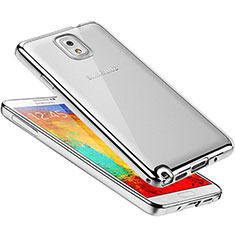 Coque Ultra Fine TPU Souple Housse Etui Transparente H01 pour Samsung Galaxy Note 3 N9000 Argent