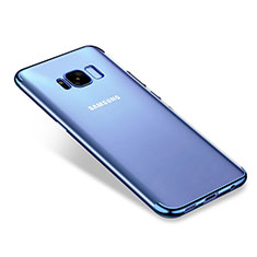 Coque Ultra Fine TPU Souple Housse Etui Transparente H01 pour Samsung Galaxy S8 Bleu