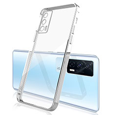 Coque Ultra Fine TPU Souple Housse Etui Transparente H01 pour Vivo iQOO 7 India 5G Argent