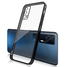 Coque Ultra Fine TPU Souple Housse Etui Transparente H01 pour Vivo iQOO 7 India 5G Noir