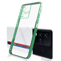 Coque Ultra Fine TPU Souple Housse Etui Transparente H01 pour Vivo iQOO 9T 5G Vert