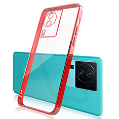 Coque Ultra Fine TPU Souple Housse Etui Transparente H01 pour Vivo iQOO Neo7 5G Rouge