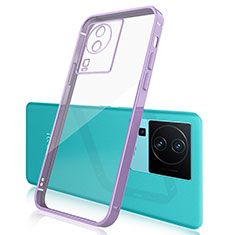 Coque Ultra Fine TPU Souple Housse Etui Transparente H01 pour Vivo iQOO Neo7 SE Violet