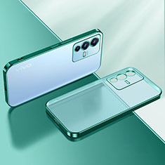 Coque Ultra Fine TPU Souple Housse Etui Transparente H01 pour Vivo V23 5G Vert