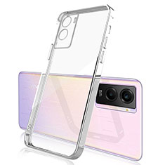 Coque Ultra Fine TPU Souple Housse Etui Transparente H01 pour Vivo Y55s (2021) Argent