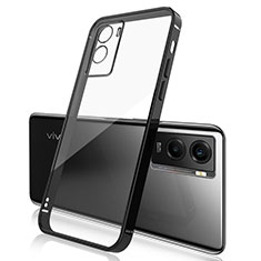 Coque Ultra Fine TPU Souple Housse Etui Transparente H01 pour Vivo Y55s (2021) Noir