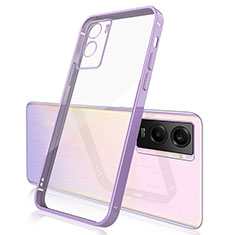 Coque Ultra Fine TPU Souple Housse Etui Transparente H01 pour Vivo Y55s (2021) Violet