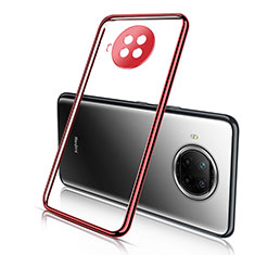 Coque Ultra Fine TPU Souple Housse Etui Transparente H01 pour Xiaomi Mi 10i 5G Rouge