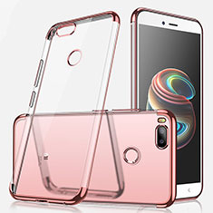 Coque Ultra Fine TPU Souple Housse Etui Transparente H01 pour Xiaomi Mi 5X Or Rose