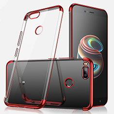 Coque Ultra Fine TPU Souple Housse Etui Transparente H01 pour Xiaomi Mi 5X Rouge