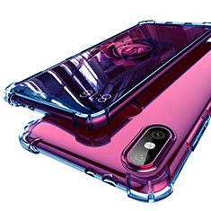 Coque Ultra Fine TPU Souple Housse Etui Transparente H01 pour Xiaomi Mi 6X Bleu