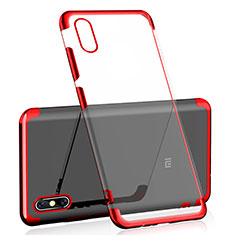 Coque Ultra Fine TPU Souple Housse Etui Transparente H01 pour Xiaomi Mi 8 Explorer Rouge