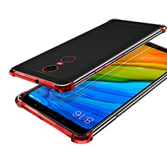 Coque Ultra Fine TPU Souple Housse Etui Transparente H01 pour Xiaomi Redmi 5 Plus Rouge