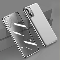 Coque Ultra Fine TPU Souple Housse Etui Transparente H01 pour Xiaomi Redmi 9 Power Argent