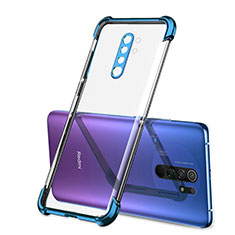 Coque Ultra Fine TPU Souple Housse Etui Transparente H01 pour Xiaomi Redmi 9 Prime India Bleu