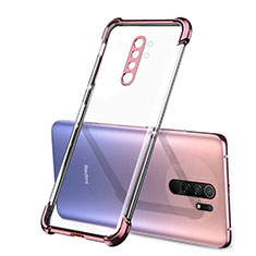 Coque Ultra Fine TPU Souple Housse Etui Transparente H01 pour Xiaomi Redmi 9 Prime India Or Rose