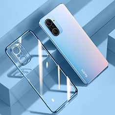 Coque Ultra Fine TPU Souple Housse Etui Transparente H01 pour Xiaomi Redmi K40 Pro 5G Bleu