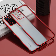 Coque Ultra Fine TPU Souple Housse Etui Transparente H01 pour Xiaomi Redmi Note 10 Pro 5G Rouge