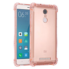 Coque Ultra Fine TPU Souple Housse Etui Transparente H01 pour Xiaomi Redmi Note 3 MediaTek Rose