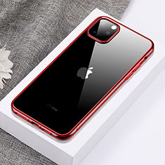 Coque Ultra Fine TPU Souple Housse Etui Transparente H02 pour Apple iPhone 11 Pro Max Rouge