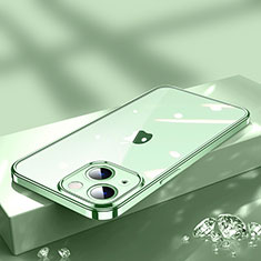 Coque Ultra Fine TPU Souple Housse Etui Transparente H02 pour Apple iPhone 13 Mini Vert