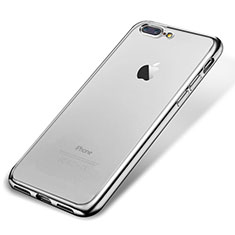 Coque Ultra Fine TPU Souple Housse Etui Transparente H02 pour Apple iPhone 7 Plus Argent