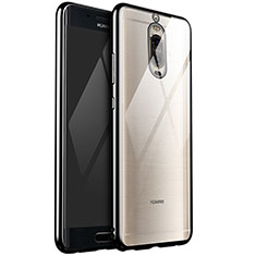 Coque Ultra Fine TPU Souple Housse Etui Transparente H02 pour Huawei Mate 9 Pro Noir