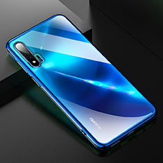 Coque Ultra Fine TPU Souple Housse Etui Transparente H02 pour Huawei Nova 6 Bleu