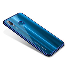 Coque Ultra Fine TPU Souple Housse Etui Transparente H02 pour Huawei P20 Lite Bleu