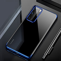 Coque Ultra Fine TPU Souple Housse Etui Transparente H02 pour Huawei P40 Pro Bleu