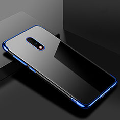 Coque Ultra Fine TPU Souple Housse Etui Transparente H02 pour OnePlus 7 Bleu