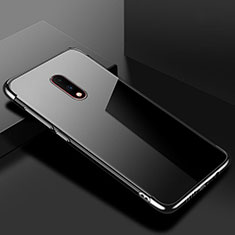 Coque Ultra Fine TPU Souple Housse Etui Transparente H02 pour OnePlus 7 Noir