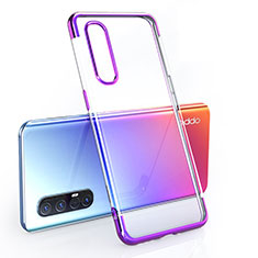 Coque Ultra Fine TPU Souple Housse Etui Transparente H02 pour Oppo Find X2 Neo Violet