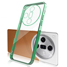 Coque Ultra Fine TPU Souple Housse Etui Transparente H02 pour Oppo Find X7 5G Vert