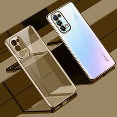 Coque Ultra Fine TPU Souple Housse Etui Transparente H02 pour Oppo Reno5 5G Or