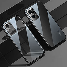 Coque Ultra Fine TPU Souple Housse Etui Transparente H02 pour Oppo Reno7 Pro 5G Noir