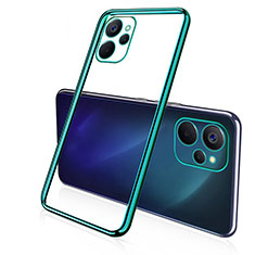 Coque Ultra Fine TPU Souple Housse Etui Transparente H02 pour Realme 10T 5G Vert