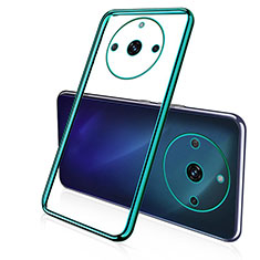 Coque Ultra Fine TPU Souple Housse Etui Transparente H02 pour Realme 11 Pro 5G Vert