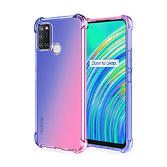 Coque Ultra Fine TPU Souple Housse Etui Transparente H02 pour Realme C17 Bleu