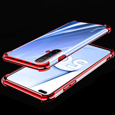 Coque Ultra Fine TPU Souple Housse Etui Transparente H02 pour Realme X50m 5G Rouge