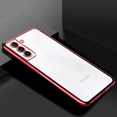Coque Ultra Fine TPU Souple Housse Etui Transparente H02 pour Samsung Galaxy S22 Plus 5G Rouge