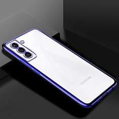 Coque Ultra Fine TPU Souple Housse Etui Transparente H02 pour Samsung Galaxy S23 5G Bleu