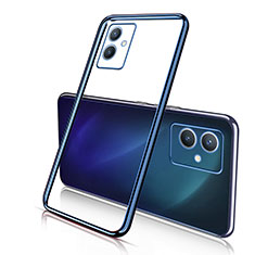 Coque Ultra Fine TPU Souple Housse Etui Transparente H02 pour Vivo iQOO Z6 5G Bleu