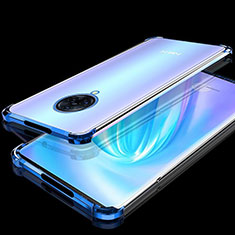 Coque Ultra Fine TPU Souple Housse Etui Transparente H02 pour Vivo Nex 3 Bleu