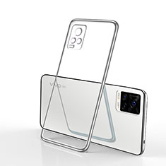 Coque Ultra Fine TPU Souple Housse Etui Transparente H02 pour Vivo V20 Pro 5G Argent